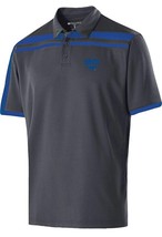 NCAA SMU Mustangs Mens Size Small Charge Short Sleeve Golf Polo Carbon R... - £14.65 GBP