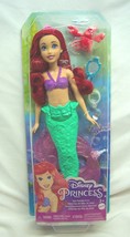 Mattel 2022 Walt Disney The Little Mermaid Ariel W/ Sebstian 12&quot; Doll Toy New - £12.77 GBP