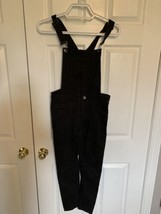 Black Denim Overall Jumpsuit Size 25 Women Suspenders Distressed Forever 21 - £19.06 GBP
