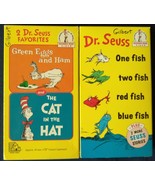 2 Dr. Seuss Favorites Green Eggs And Ham &amp; The Cat In The Hat &amp; one fish... - £15.63 GBP