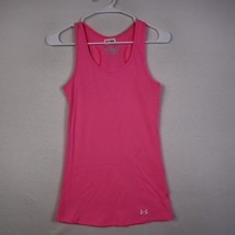 Under Armour Ribbed Fitted Tank Shirt Adult S Pink Lightweight Athletic ... - £20.55 GBP