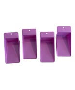 VTG Tupperware Flat Bottom Wedge Flour Canister SCOOPS 1452 Pink/Purple ... - $26.89 CAD