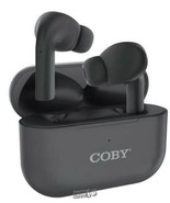 Coby-True Wireless Earbuds Black Rechargeable Battery 5 Hours Playtime - £18.57 GBP