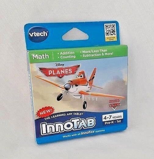 Primary image for Vtech Pre K First 1st Grade Math Planes InnoTab Learning App Tablet Disney NEW