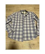 Ben Sherman Mens Plaid Long Sleeve Button Up Shirt XXL Purple White Punk... - $24.75