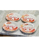 Royal Norfolk Set 4 LEAVES FALL THEME Salad Plates:8 Inches - £32.36 GBP