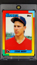 1990 Topps Traded #4T Steve Avery Rookie RC Atlanta Braves Baseball Card - £0.92 GBP