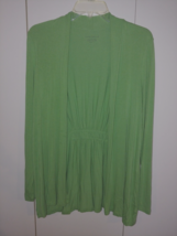 Charter Club Ladies Ls Green Open CARDIGAN-S-RAYON/SPAN.-WORN Once - £14.48 GBP