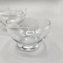 Libbey St Clair Glass Fruit Custard Ice Cream Bowls Lot of 8 Daisy Etched Clear - £38.51 GBP