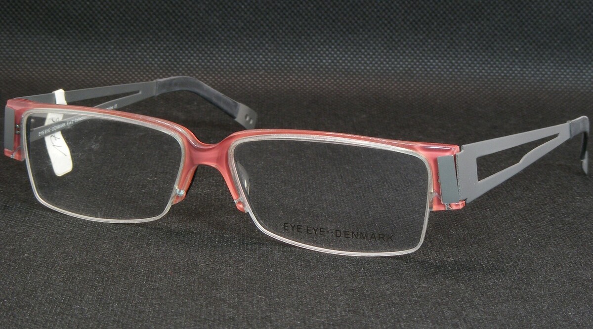 Gafas Únicas Raras Eye Eye Denmark Z.179B 415M Malva Oscuro / Gris 54-15... - $115.79