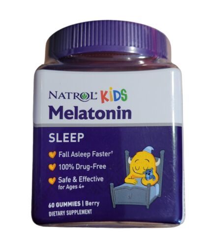Primary image for Natrol Kids Melatonin - 1mg - Berry Flavored - 60 Gummies - Exp 01/2024