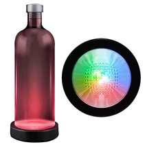 Multicolor LED Bottle Base Light Coaster with Switch - Drink Essentials - €23,87 EUR