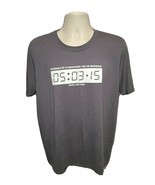2015 Riverdale 1/2 Marathon 10K 5K Run Walk Adult Large Gray TShirt - €16,92 EUR