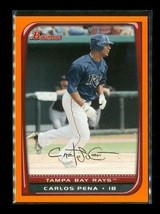 2008 Topps Bowman Orange Baseball Trading Card #179 Carlos Pena Rays Le 172/250 - £6.72 GBP