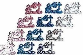 Mi Bautizo Embellishment Favors Motive Acrylic Confetti Gift Spread 144 Ct - £22.02 GBP+