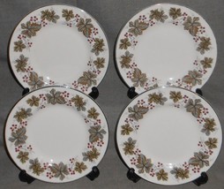 Set (4) Royal Tuscan Oxford Pattern Bone China Dessert Or B&amp;B Plates England - £23.26 GBP