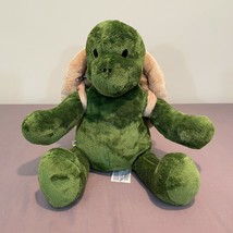 Build A Bear Green Trekkin 16&quot; Turtle Plush Removable Shell Zippered Bac... - £17.46 GBP