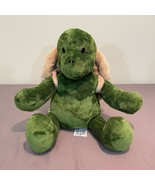 Build A Bear Green Trekkin 16&quot; Turtle Plush Removable Shell Zippered Bac... - £17.24 GBP