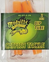 Mudville Castmaster Catfish Tackle Dip Tube Orange 2 Pack Lot of 4 Packs... - £11.59 GBP
