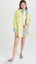 Free People Ruby Button Front Fleece Jacket NWT Oversized M - £58.38 GBP