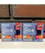 2- Memorex Mini DVD-R Double Sided 2.8GB 60 Minutes DVD Camcorder Sealed... - $9.90