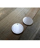 4 Metal Stamping Blanks Silver Aluminum Border Blanks Impressart - $40.48 MXN
