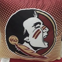 Florida State Seminoles 16 X 16 Plush Bed Or Couch Accent Pillow New - £19.41 GBP