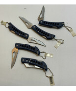 Lot Of 33 Blue Half Serrated Rite Edge Lockback Keychain Pocket Knives NEW - $213.44 MXN