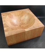 Handmade Lebois Butcher Block Bowl &amp; Cutting Board, Massive 11x11x4.5, 9... - $145.00