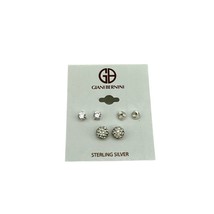 Giani Bernini Sterling Silver 3-Pc. Set Cubic Zirconia Stud  Earrings - $26.00