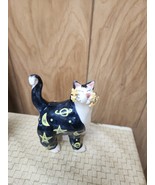 Lacombe Cat Figurine Moon Star Whiskers Willitts Design Missing Whisker - $35.54 CAD