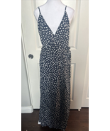 Spaghetti Strap Navy Blue Print Maxi Dress, Size XL - $15.45 CAD