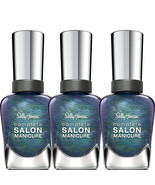 (3 Pack)NEW Sally Hansen Complete Salon Manicure Nail Color Black &amp; Blue... - $31.95 CAD
