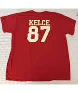 Kansas City Chiefs Travis Kelce 87 Red Short Sleeve Tshirt Tee Size XL - €19,34 EUR