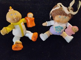 GUC Cabbage Patch Kids 3&quot;  Poseable Figure *Lot of 2* 1984 Coleco - £9.50 GBP