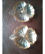 Jeanette Co Iridescent Carnival Glass Marigold Luster Leaf Nut Dishes Se... - €13,98 EUR
