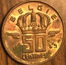 1969 Belgium 50 Centimes Coin - £1.35 GBP
