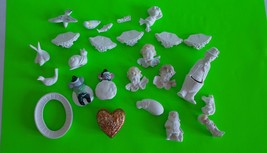 Ready to paint ceramic bisque Lot of multiple theme angel animals figure... - $19.99
