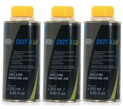 (3 Count) Pentosin DOT 4 LV Motor Vehicle Brake Fluid Low Viscosity  8.4... - $169.15 MXN