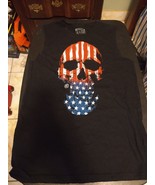 Unisex  XS Converse ALL STAR Black T Shirt with American Flag, Skull Gra... - $16.82