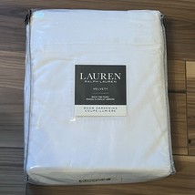 1X Lauren Ralph Lauren Velvety Back Tab Panel Room Darkening Winter Whit... - $28.49