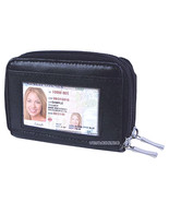 Leather Accordion Security Wallet, Black - £4.79 GBP