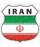 Iran Country Flag Highway Shield Metal Sign HS-282 - £22.34 GBP