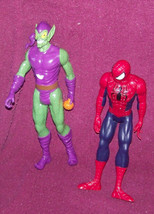 lot of {4} action figures marvel comics {spiderman &amp; the green goblin} - £11.07 GBP