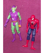 lot of {4} action figures marvel comics {spiderman &amp; the green goblin} - £11.01 GBP