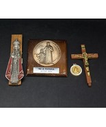 Saint John Berchman Faithful Altar Boy Wood Plaque Crucifix Infant of Pr... - $508.65 MXN