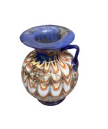 Vintage Art Orange Swirl Water Jug With Handle - 4.25”H - $20.20 CAD