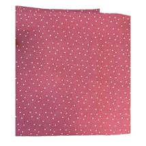 Fabric Piece 32&quot; x 3 Yards Pink Dusty Rose Tiny Stars Cotton - £10.09 GBP