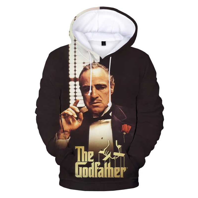 The Godfather 3D Print Hoodie s Gangster Movie Print Streetwear Oversized Hoodie - £133.50 GBP
