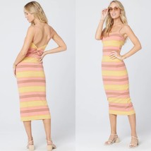 L*Space Swim Beachy Keen Stripe Vanessa Back Twist Detail Dress (Xl) Nwt - £95.41 GBP